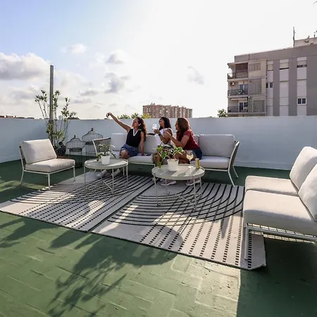 Apartment Estudio En Malvarrosa A Metros De La Playa, Con Terraza Y Zonas Comun Valencia